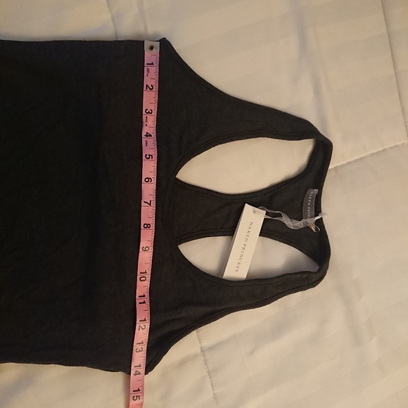 Le Marché by NAKED PRINCESS Racerback Maxi Dress Ruched Scrunch Sexy Tank Small - Picture 3 of 5
